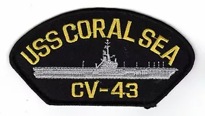 USS Coral Sea CV-43 Mütze Patch - Bild 1 von 1