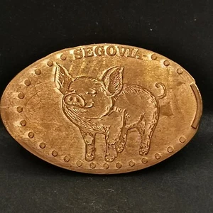 PIECE ECRASEE SEGOVIE COCHON ESPAGNE / SPAIN ELONGATED COIN - Imagen 1 de 3