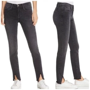Pantalones de mezclilla con marco en Drover Le Skinny de Jeanne dobladillo abertura para mujer talla 27 - Imagen 1 de 9