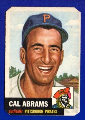 CAL ABRAMS pirates 1953 TOPPS #98 - Image 1 of 2