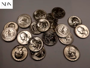 Lote de 20 cuartos/rollo parcial Washington 1959-D - gema BU++ - 20 monedas - 90 % plata - Imagen 1 de 2