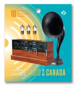 RADIO en CANADÁ 100 Aniversario = Folleto de 10 sellos, MNH Canadá 2020 - Imagen 1 de 4