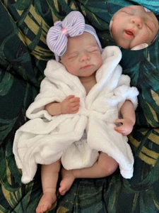 18Inch Pascale Realistic Full Body Soft Silicone Baby Girl Dolls Can Open Mouth - Picture 1 of 10