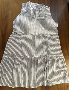 CUPSHE MINIKLEID GESTREIFT V-AUSSCHNITT BLAU WEISS GR XL NEU OHNE ETIKETT - Bild 1 von 3