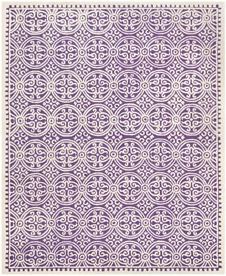 Safavieh Cambridge PURPLE / IVORY Wool Area Rug 10' x 14' - CAM123K-10 - Image 1 of 3