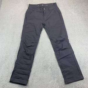 NEU PrAna $ 95 GRAUE HALLE HOSE WANDELBAR ROLLBAR GERADE PASSFORM GRÖSSE 4 KURZ 28" - Bild 1 von 7