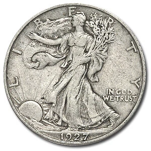 1927-S Walking Liberty Half Dollar XF - SKU#38303 Cover