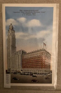 Columbus OH Ohio Deshler Wallick Hotel Werbung Vintage Souvenir Postkarte EUC - Bild 1 von 4