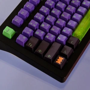 Keys | 129 Anime Keycaps Eva Unit 01 V3.0 For Mechanical Keyboards Dye-Sub OEM - Picture 1 of 7
