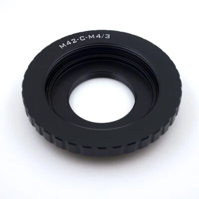 Camera Adapter M42 Screw C Mount Lens to Micro Four Thirds M43 GH6/GH5 OM-1/EP7 - Image 1 of 4