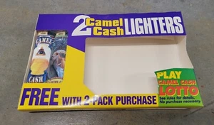 2 encendedores de cigarrillos vintage Joe Camel camello efectivo George Washington tesorero - Imagen 1 de 4