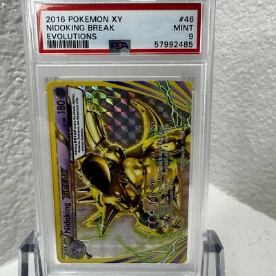 2016 Pokemon XY Evolutions #46/108 Nidoking BREAK - PSA 9 MINT - Image 1 of 4