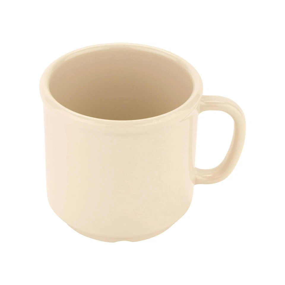G.e.t. S12ivec Shatterresistant Coffe Mug 12 Ounce Ivory set Of 4