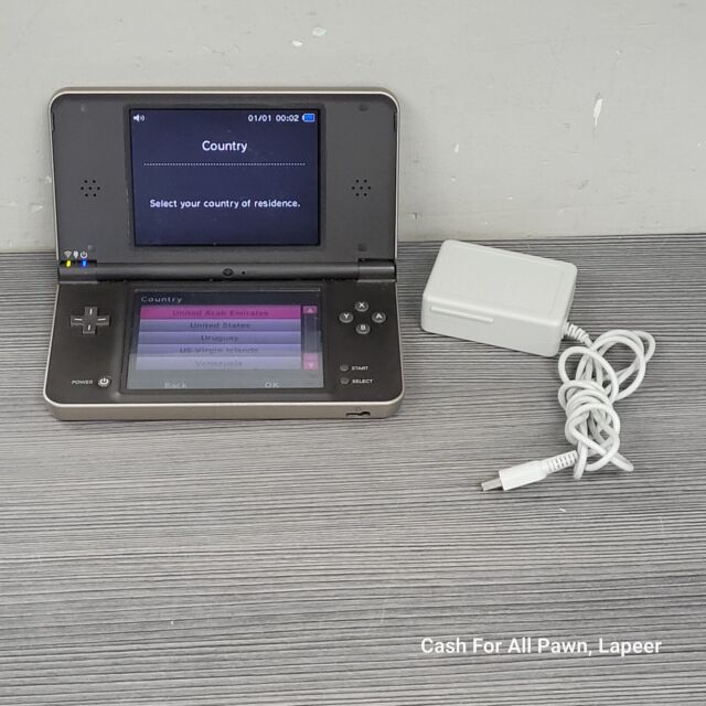 Nintendo DSi XL Console Grey/Charcoal With big case