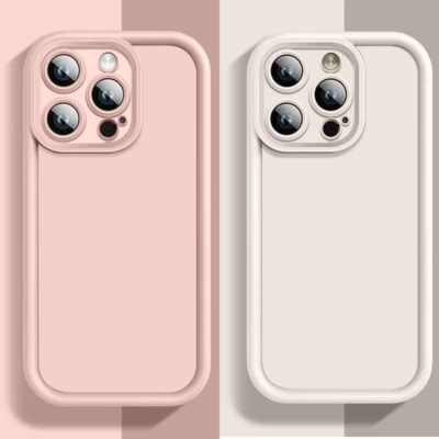 Case For iPhone 17 16 Pro Max 15 14 13 12 11 Shockproof Plain Soft Phone Cover - Image 1 of 4