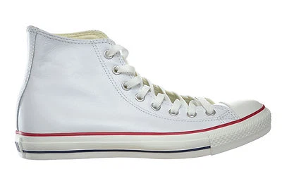 Zapatos unisex Converse Chuck Taylor All Star Hi de cuero blanco/rojo/azul 132169C Foto 1 de 4