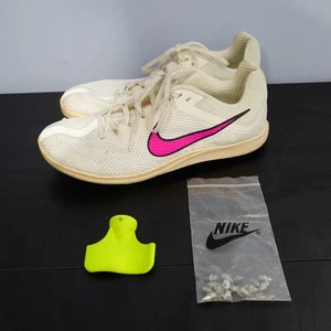 Nike Schuhe Damen 6,5 weiß Leichtathletik Spikes Racing pink Swoosh leicht - Bild 1 von 16
