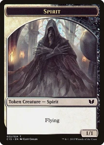 4x Spirit (multi-color) / Zombie Token - NM/LP - Commander 2015 - SPARROW MAGIC - Picture 1 of 2