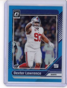 2024 Panini Optic Donruss Football Dexter Lawrence Aqua /299 New York Giants - Bild 1 von 2