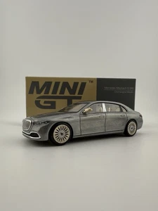 Chase - Mercedes-Maybach S680 Raw Metal / Champange Metallic - Mini GT MGT 00604 - Picture 1 of 9