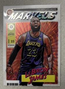 2023-24 PANINI HOOPS PREMIUM STOCK RETRO NET MARVELS SCOPE #2 LEBRON JAMES - Picture 1 of 2