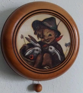 Vtg Reuge M.I Hummel Music Box Pull String Bornfree Swiss Musical Movement Works - Picture 1 of 3