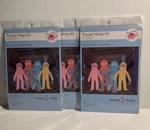 3 Amy & Ivy Power Ninja Kit Birthday Party Activity Crafts Makes 15 Ninja’s - Picture 1 of 7
