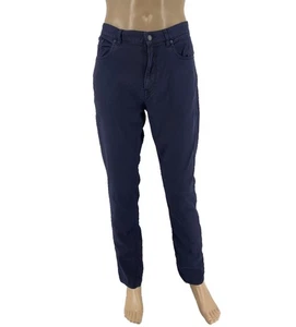 GANT Men Navy Blue Linen Cotton Slim Fit Skinny Jeans Size W36 L34 - Picture 1 of 13
