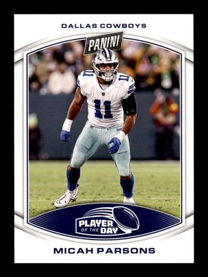 2023 Panini NFL Player of the Day #4 Micah Parsons Dallas Cowboys - Image 1 of 2