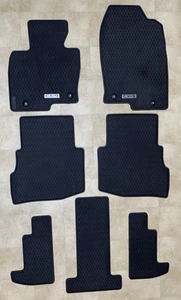 2022-2023 Mazda CX-9 All Weather Rubber Floor Mats 7-pc. w/Rear Captains Chairs - Foto 1 di 13