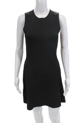 Vestido pulóver negro sin mangas texturizado Theory para mujer talla S Foto 1 de 4