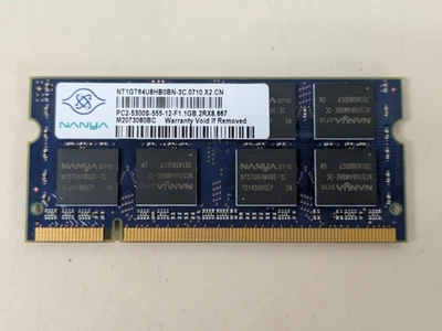 NANYA 1GB DDR2 PC2-5300S-555-12-F1.1GB.2RX8.667 667MHz Laptop Memory RAM - Image 1 of 3