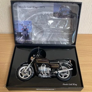 Minichamps Honda Gold Wing GL1000 K3 1975 1/12 scale Black Bike Toy Hobby Used - Picture 1 of 11