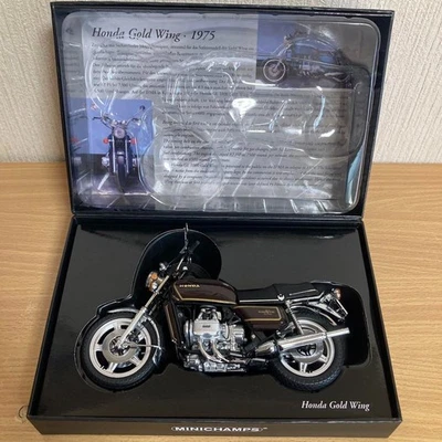 Minichamps Honda Gold Wing GL1000 K3 1975 scala 1/12 bici nera giocattolo hob... - Immagine 1 di 4