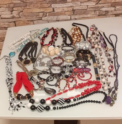 Modeschmuck Konvolut gebraucht Kette, Armband - Bild 1 von 4