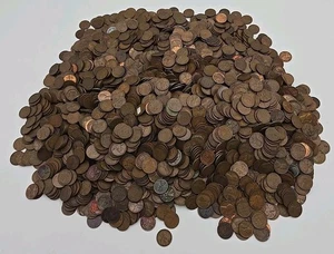 Lincoln Wheat Cent Lot - 25 Pfund - 3646 - nicht durchsucht gemischte Daten  - Bild 1 von 8