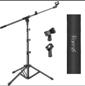 Ramzi Mic Stand,Double Support Tripod Microphone Stand Floor Boom Mic Stand w... - Picture 1 of 6