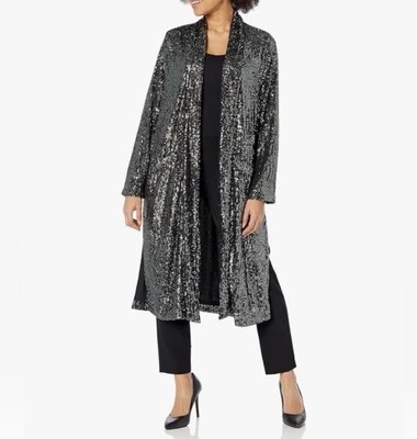 Plumero Steve Madden Show Stopper Gunmetal Lentejuelas Talla S Foto 1 de 4