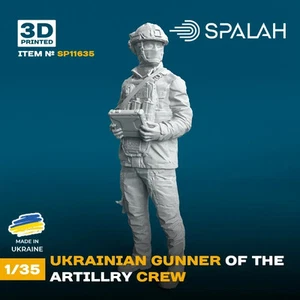 1/35 Scale Resin Figure – Ukrainian Artillery Gunner | Spalah SP11635 - Picture 1 of 3