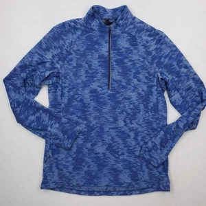 Lululemon Surge warm halber Reißverschluss Herren groß blau Data Rush Mini Jacquard Space Dye - Bild 1 von 14