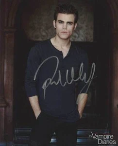 Paul Wesley Autógrafo Smallville Vampire Diarios Csi Cold Funda Autograph - Bild 1 von 1