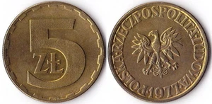 POLONIA POLAND 5 ZT 1977 - Picture 1 of 1