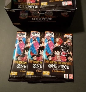 - ENGLISH - BANDAI One Piece Card Game Emperors in the New World - 3 Sealed Pack - Picture 1 of 1
