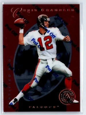 1997 Pinnacle Certified  Red #87 Chris Chandler Falcons - Image 1 of 2