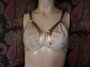 Bali Beige Satin Tracings Minimizer Underwire Bra 34D #3562 - Picture 1 of 6