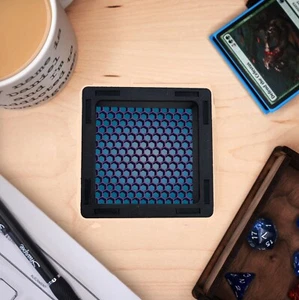 Mini Bandeja para Dados/Olla para Fichas, Patrón de Panal Azul Pequeña Bandeja para Dados Individuales D&D - Imagen 1 de 1