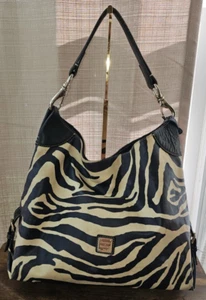 Dooney Bourke Zebra Print Hobo Bag - Project Bag - Picture 1 of 21