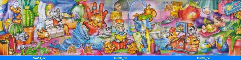 Super-Puzzle "Ist die Katze aus dem Haus" mit 3 BPZ'n Zustand ungeklebt  - Bild 1 von 1