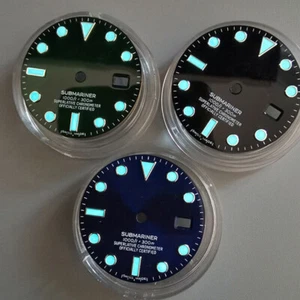 Watch Part 27.3mm Blue Luminous Dial with logo for 3135 Movement 40mm Watch - Picture 1 of 4