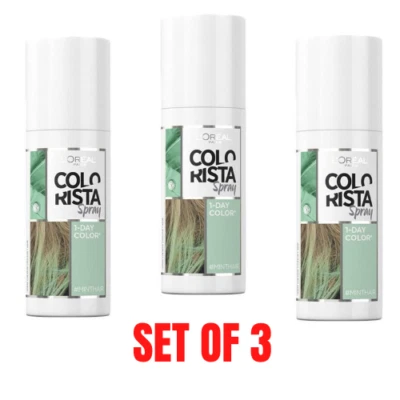L'Oreal Paris Colorista Spray Hair 1-Day Temporary Color Mint Hair - Set of 3 - image 1 of 4